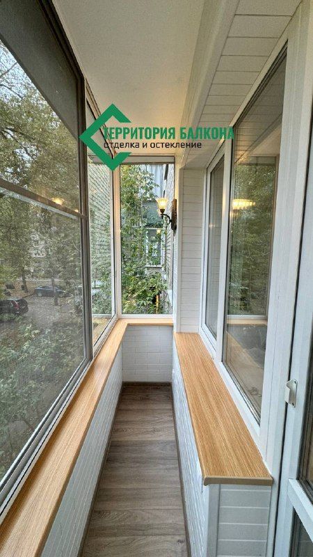 Балкон в хрущёвке: после отделки, фото 1